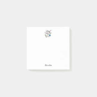 Notas Post-it® Relajante autocuidado floral