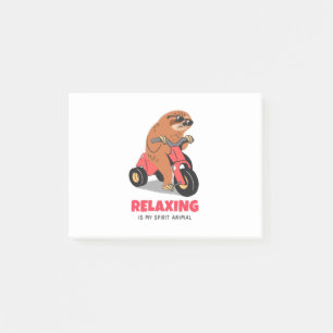 Notas Post-it® Relajarme es mi animal espiritual