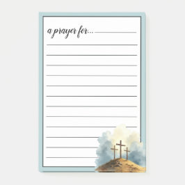 Notas Post-it® Religious Three Crosses War Room Prayer