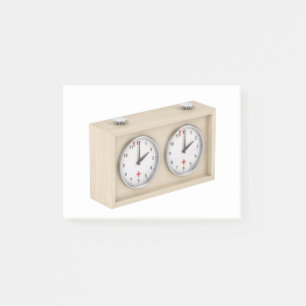 Notas Post-it® Reloj de ajedrez analógico