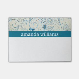 Notas Post-it® Remolinos azules