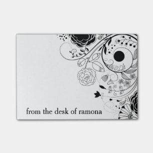 Notas Post-it® Remolinos florales