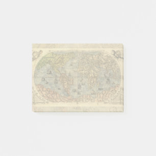 Notas Post-it® Renacimiento del Mapa Antiquev de Forlani de 1565