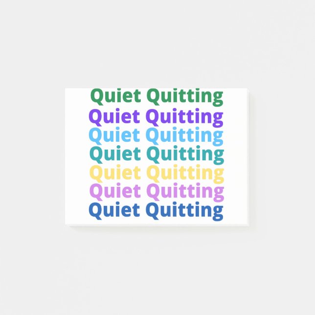 Notas Post-it® Renuncia silenciosa (Anverso)