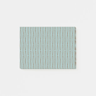 Notas Post-it® Repetición geométrica de azul pálido