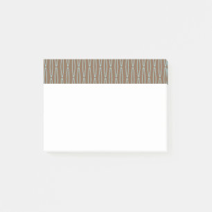 Notas Post-it® Repetición geométrica marrón