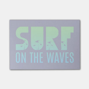 Notas Post-it® Resaca en el poster de las ondas