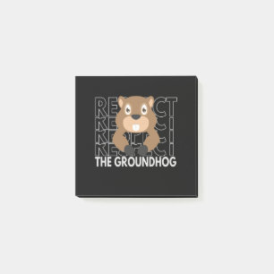 Notas Post-it® Respeto al divertido regalo de Groundhog