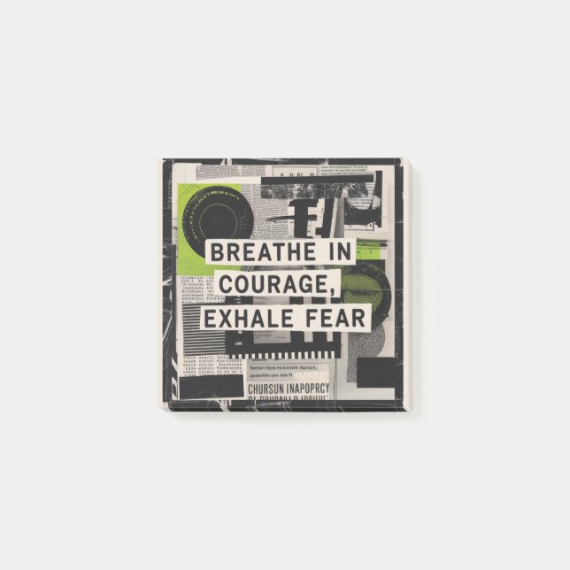 Notas Post-it® Respira Coraje, Exhala Miedo (Anverso)