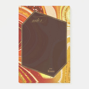 Notas Post-it® Resumen Agate Boda Hot Naranja ID827