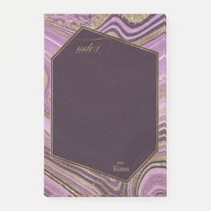 Notas Post-it® Resumen Agate Boda Mauve ID827
