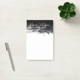 Notas Post-it® Resumen de color de agua profesional en blanco y n