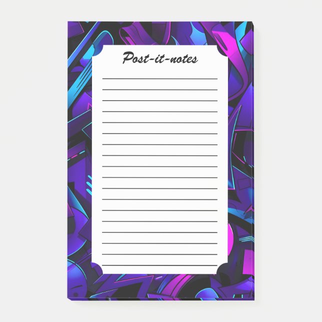 Notas Post-it® Resumen de Graffiti Street Swirl (Anverso)