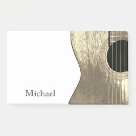 Notas Post-it® Resumen de guitarra beige de instrumentos musicale