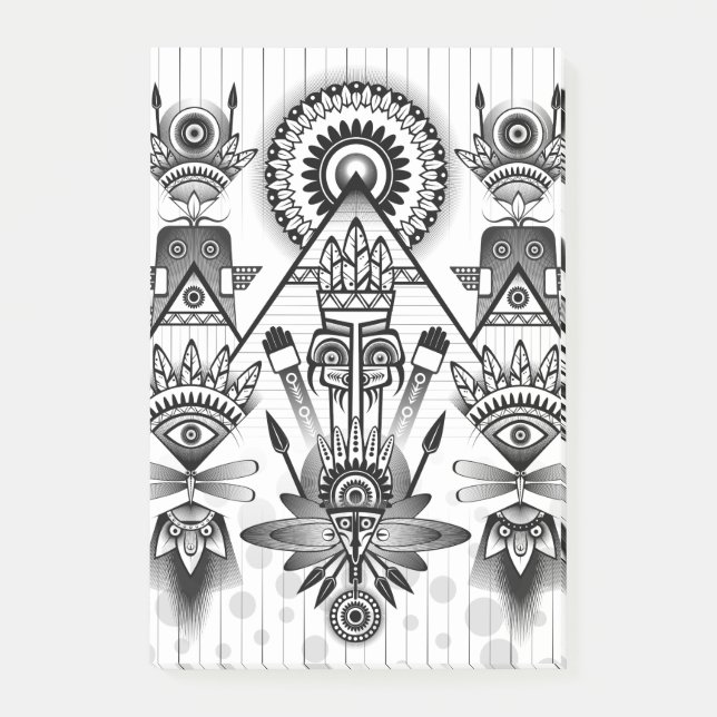 Notas Post-it® Resumen de la antigua tribu indígena (Anverso)