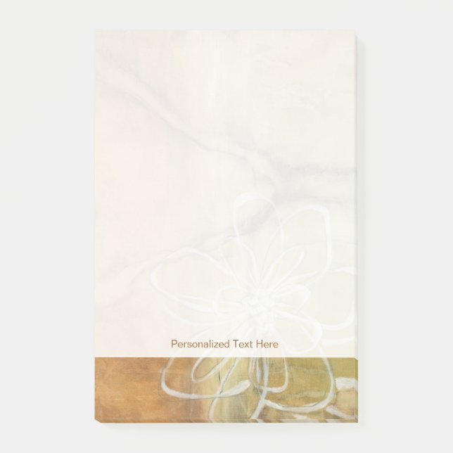 Notas Post-it® Resumen de la pintura de silueta sobre fondo de Ta (Anverso)