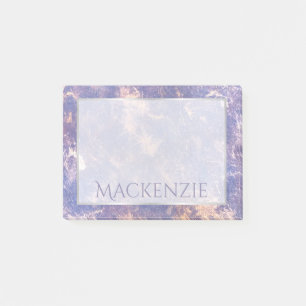 Notas Post-it® Resumen de Lilac   Pinceles con manchas de oro mor