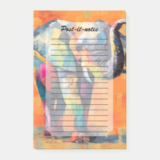Notas Post-it® Resumen feliz elefante arcoiris