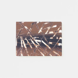 Notas Post-it® Resumen geométrico en marrón y negro