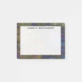 Notas Post-it® Resumen Grunge amarillo marrón azul moderno