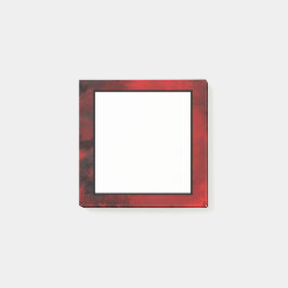 Notas Post-it® Resumen negro y rojo moderno - Misterioso oscuro