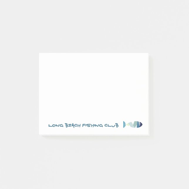 Notas Post-it® Resumen Pescado Azul Natación (Anverso)
