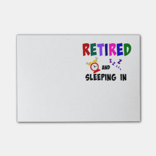Notas Post-it® Retirada y durmiendo