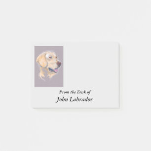 Notas Post-it® Retrato amarillo del labrador retriever