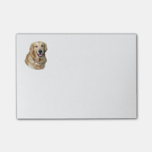 Notas Post-it® Retrato de la foto del perro del golden retriever