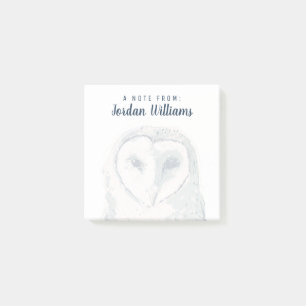 Notas Post-it® Retrato de Lechuza Funky