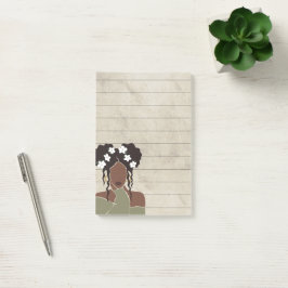 Notas Post-it® Retrato De Mujer Negra Pegajoso