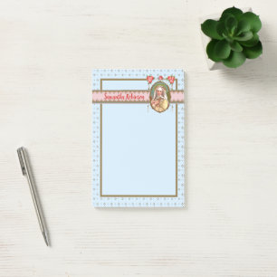 Notas Post-it® Retrato de St. Rosa con Rosas (M 024a)