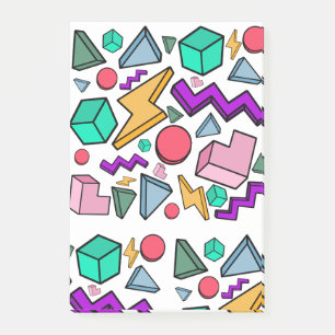 Notas Post-it® Retro de cosecha estética de los años 80