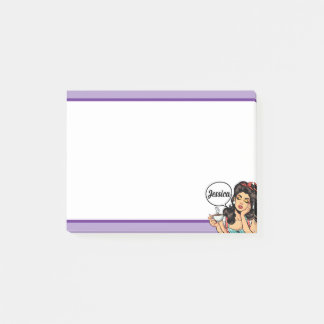 Notas Post-it® Retro Pinup_ Levántate y Brilla