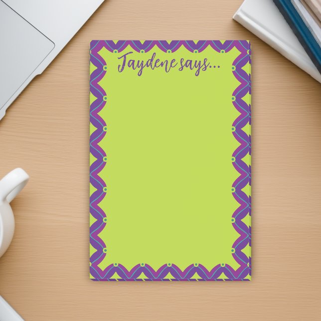 Notas Post-it® Retro Verde Lima (Bright and colorful post it note for the upbeat person who loves cute and sassy stationery)