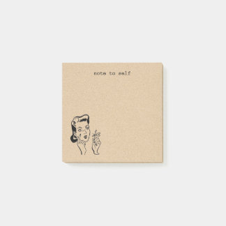 Notas Post-it® Retro Vintage Housewife Tan Reminder