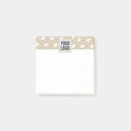Notas Post-it® Retro Wavy Abstract Pattern Business
