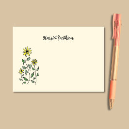 Notas Post-it® Retro Wildflowers Personalized Boho Botanical