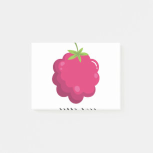 Notas Post-it® retruécano grosero de la fruta de la baya y del