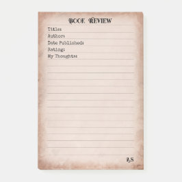 Notas Post-it® Revisión personalizada de libros antiguos 3M