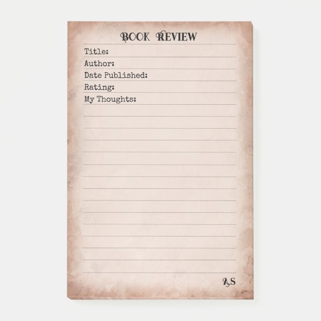 Notas Post-it® Revisión personalizada de libros antiguos 3M (Anverso)