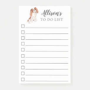 Notas Post-it® Rey arrogante Charles Dog Personalized To enumera