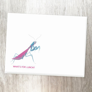 Notas Post-it® Rezando el texto Personalizado de Mantis