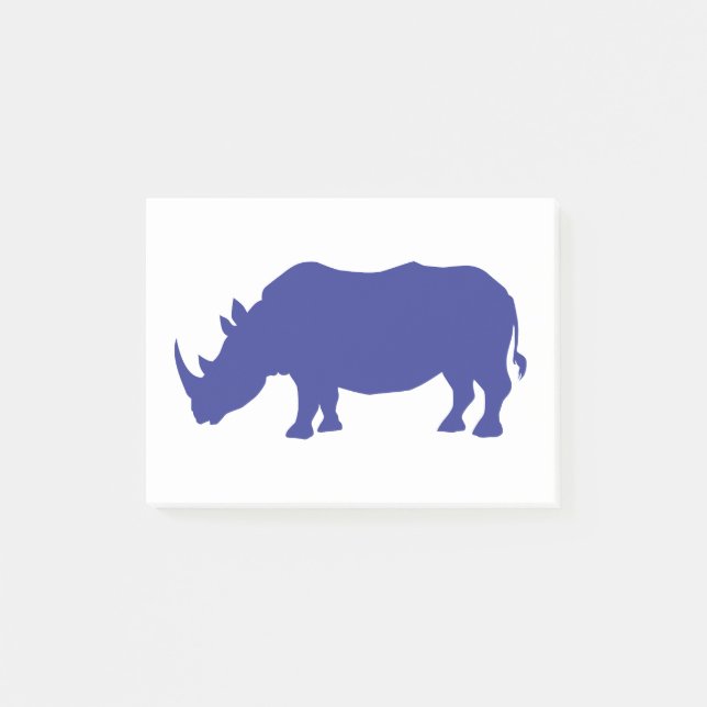 Notas Post-it® Rhinoceros Silhouette (Anverso)