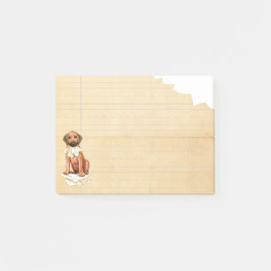 Notas Post-it® Rhodesian Ridgeback Ate My Homework Post-it Notes
