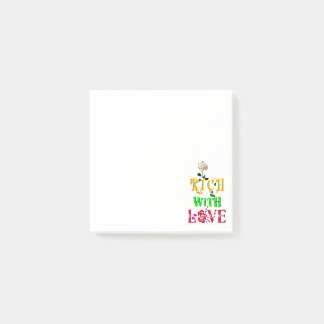 Notas Post-it® Rico con amor (Anverso)