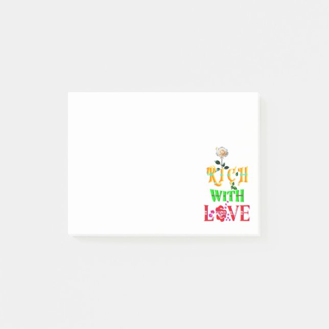 Notas Post-it® Rico con amor (Anverso)