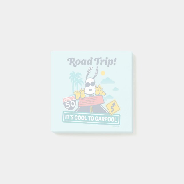 Notas Post-it® Road Trippin | Cacahuetes Es Guay to Carpool (Anverso)