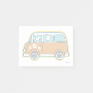 Notas Post-it® Road Trippin Peanuts Road Trip Van