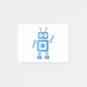 Notas Post-it® Robot retro azul